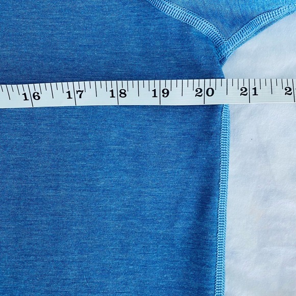 Lululemon Bright Aqua Blue Short Sleeve Performance Casual Polo Mens Size Large - Picture 2 of 7